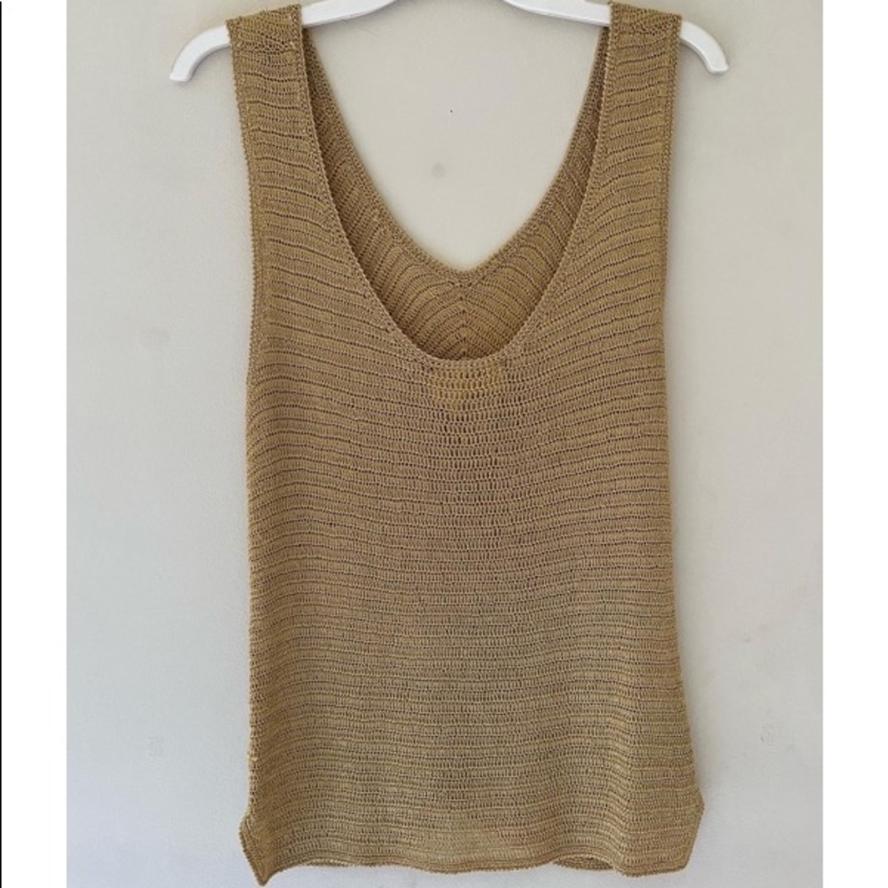 Vintage caché 100% Rayon gold top - Size m - Circa 80’s - Excellent condition